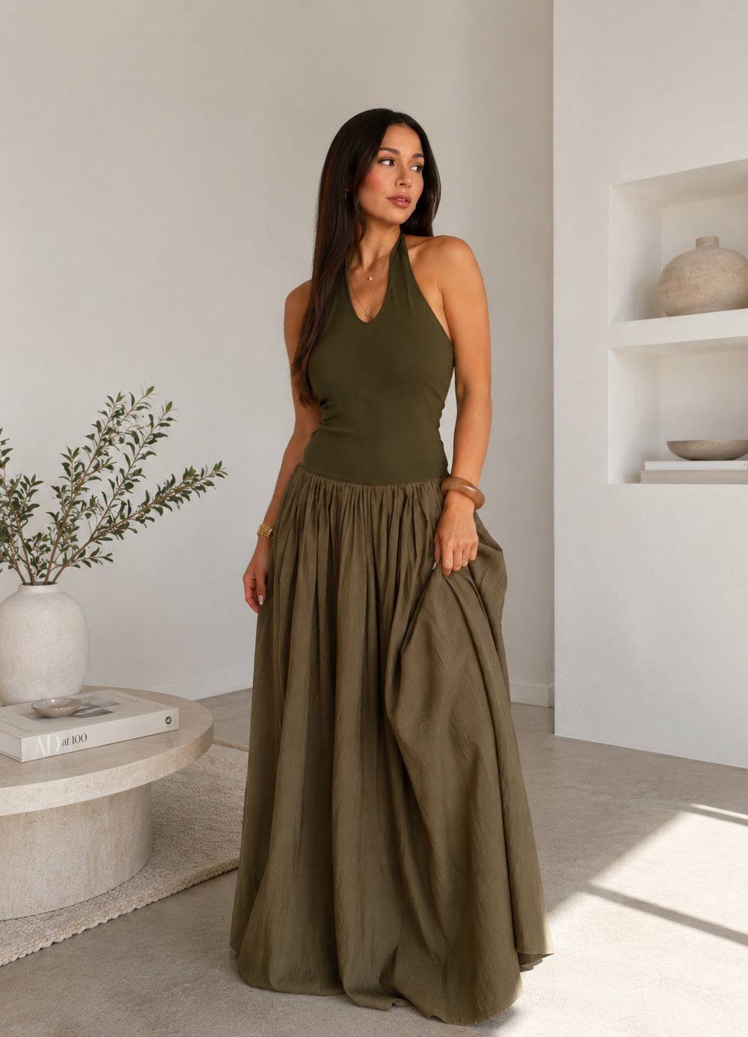 The Olive Muse Dress