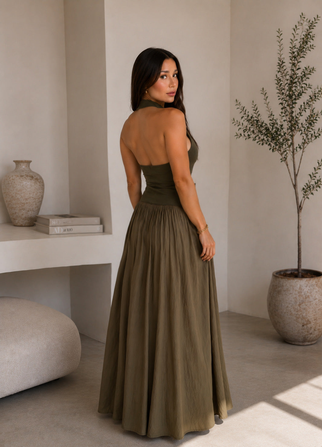 The Olive Muse Dress